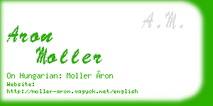 aron moller business card